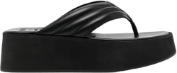 Reese platform leather flip-flops