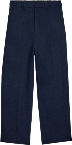 straight-leg tailored trousers