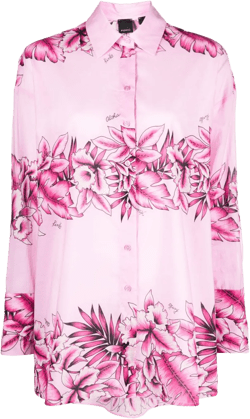 floral-print cotton shirt