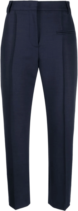 high-waist cropped trousers