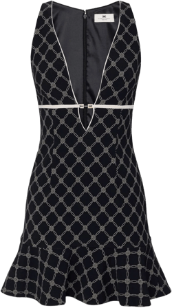 diamond print dress 