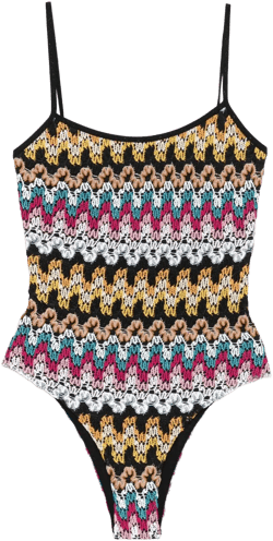 crochet-knit swimsuit