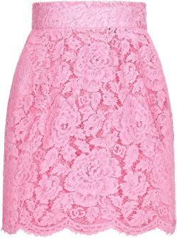 floral lace miniskirt