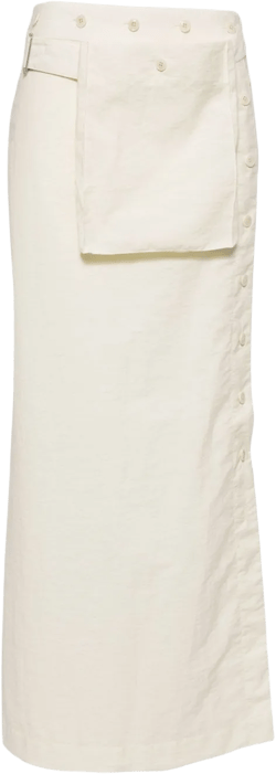 pocket-detailing long skirt