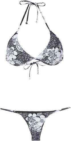 floral-print bikini set 