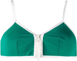 Sifflet front-zip bikini top