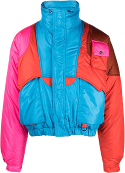 Motr Windbreaker Jacket In Cyan Blue
