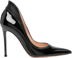 Tuxedo 100mm leather pumps