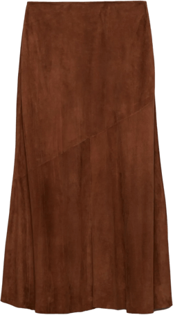 suede midi skirt