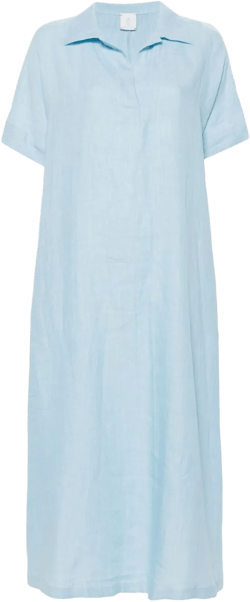 linen shift maxi dress