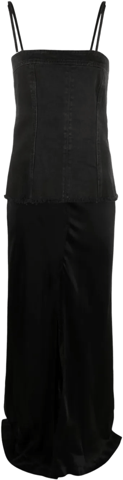 layered sleeveless maxi dress