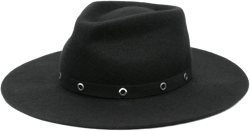 stud-embellished hat