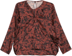 alone floral-print top
