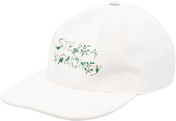 floral logo-print cap