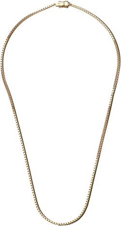 square-chain necklace