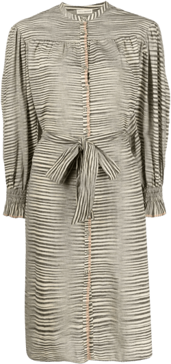 Fiora striped shirtdress