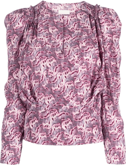 Zarga graphic-print blouse