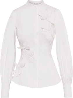 Orchid cotton twill blouse