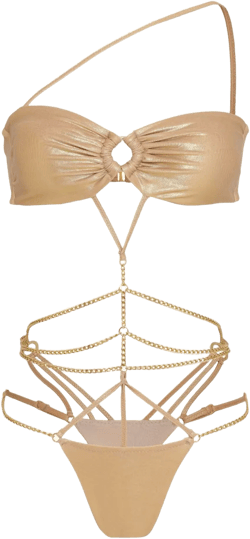 metallic bikini 