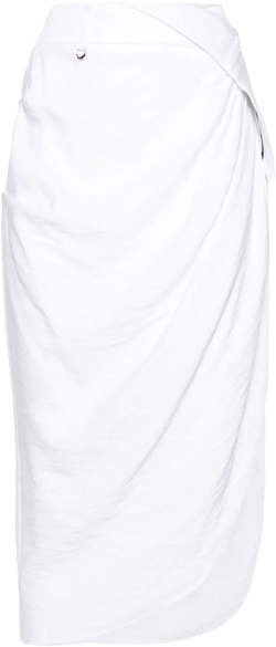 La Jupe asymmetric midi skirt