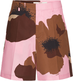 Flower Portrait-print bermuda shorts