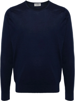fine-knit cotton jumper