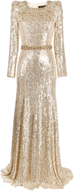 Georgia sequin-embellished gown