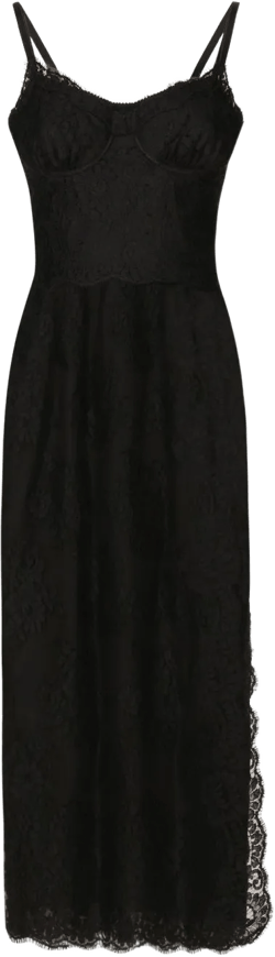 Chantilly-lace slip dress