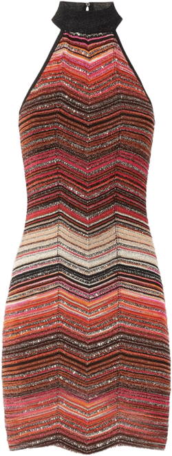 zigzag mini dress