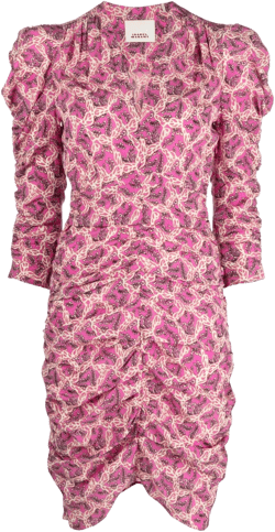Celina graphic-print dress 