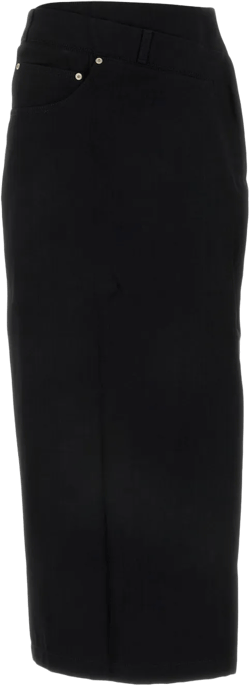 deconstructed-design midi skirt 