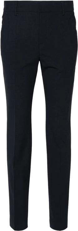 slim-cut cigarette trousers