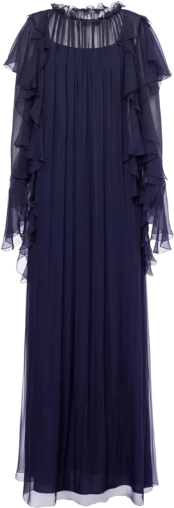 silk gown