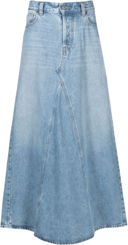 denim maxi skirt