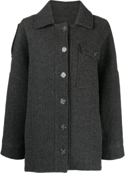 oversized wool-blend shirt jacket