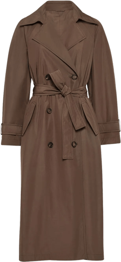 Monili bead-embellished trench coat