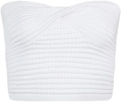 Eugene ribbed bandeau top