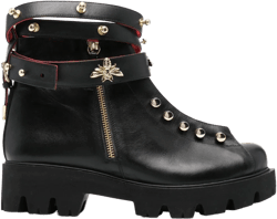45mm stud-embellished leather boots