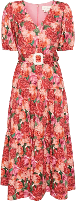 Carina floral-print midi dress 