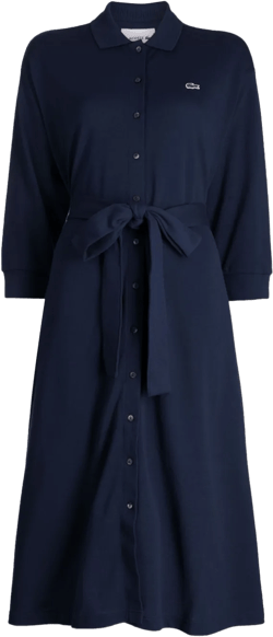 logo-appliqué cotton dress