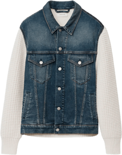 panelled denim jacket