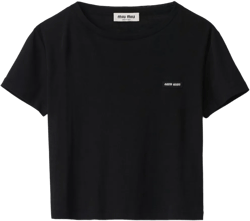 logo-embroidered T-shirt