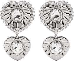 crystal-embellished drop earrings