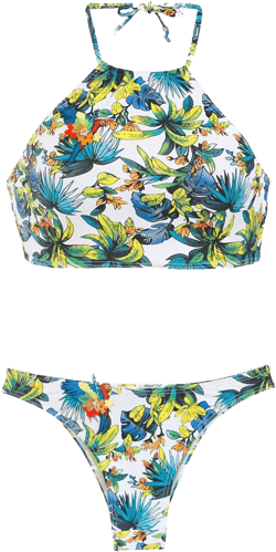 printed bikini