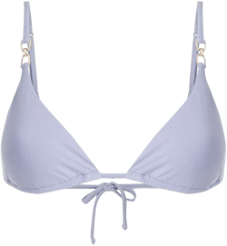 chain-link triangle-cup bikini top
