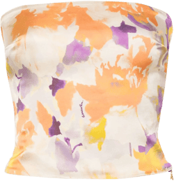 square-neck crop top