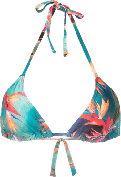Lasmin printed bikini top