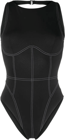  open-back one-piece swimsuit