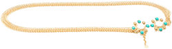 flower-shaped detail chain belt