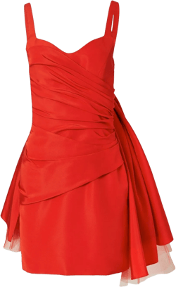 tulle-bow sleeveless minidress